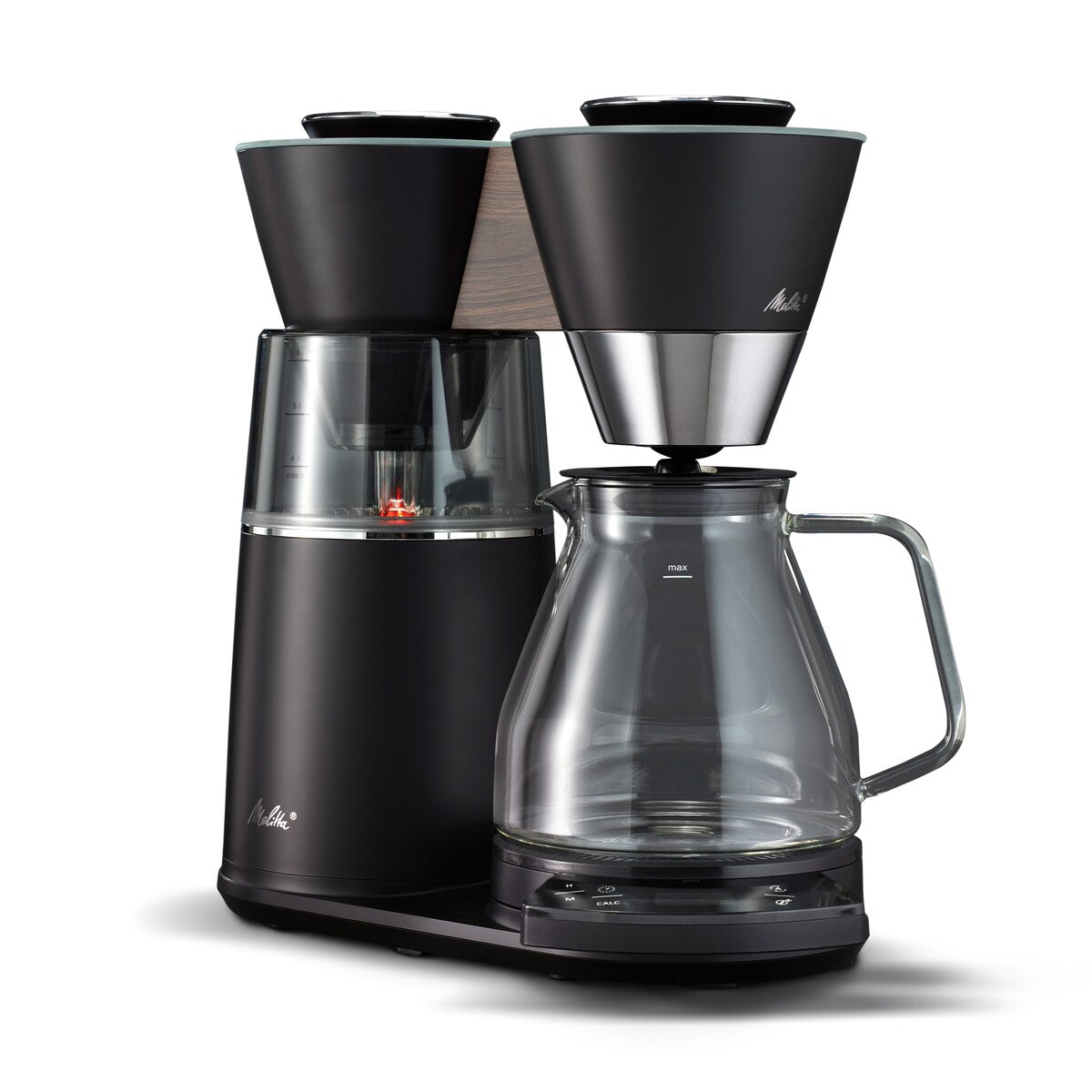 Cafetière filtre Vision Luxe 12 tasses avec tableau de bord rotatif
