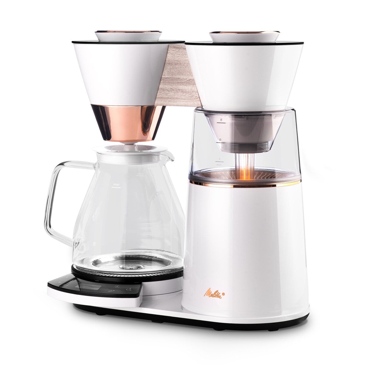 Cafetière filtre Vision Luxe 12 tasses avec tableau de bord rotatif