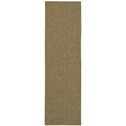 Tapis d'intérieur et d'extérieur Vista Home Kauai en tissage panier ton sur ton.