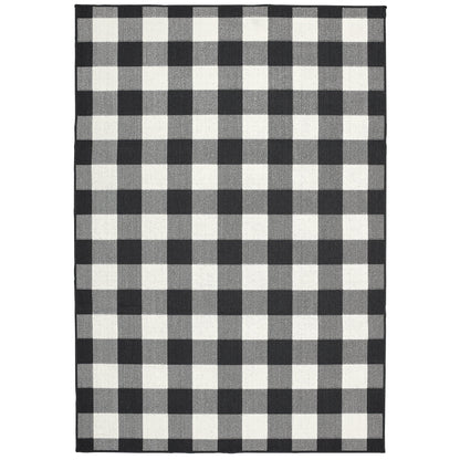 Tapis d'intérieur/extérieur à carreaux vichy de Malte de Vista Home