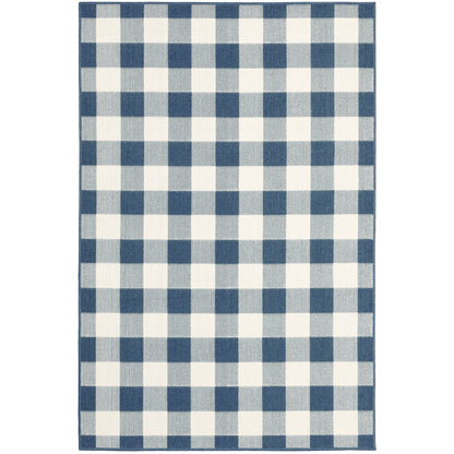 Tapis d'intérieur/extérieur à carreaux vichy de Malte de Vista Home