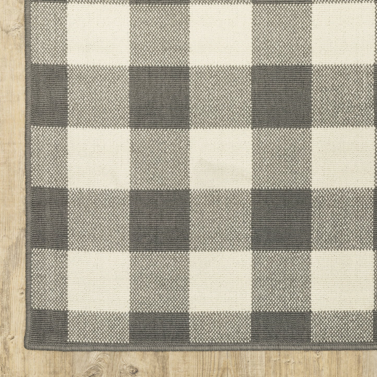 Tapis d'intérieur/extérieur à carreaux vichy de Malte de Vista Home