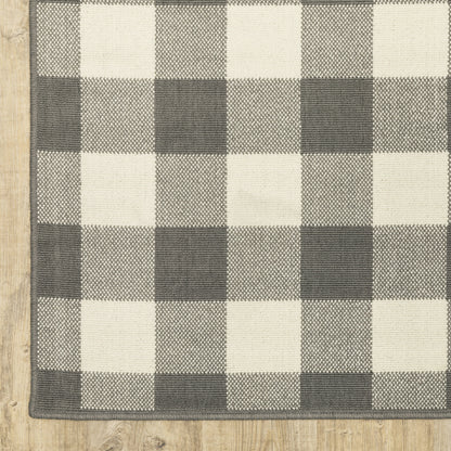 Tapis d'intérieur/extérieur à carreaux vichy de Malte de Vista Home