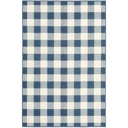 Tapis d'intérieur/extérieur à carreaux vichy de Malte de Vista Home