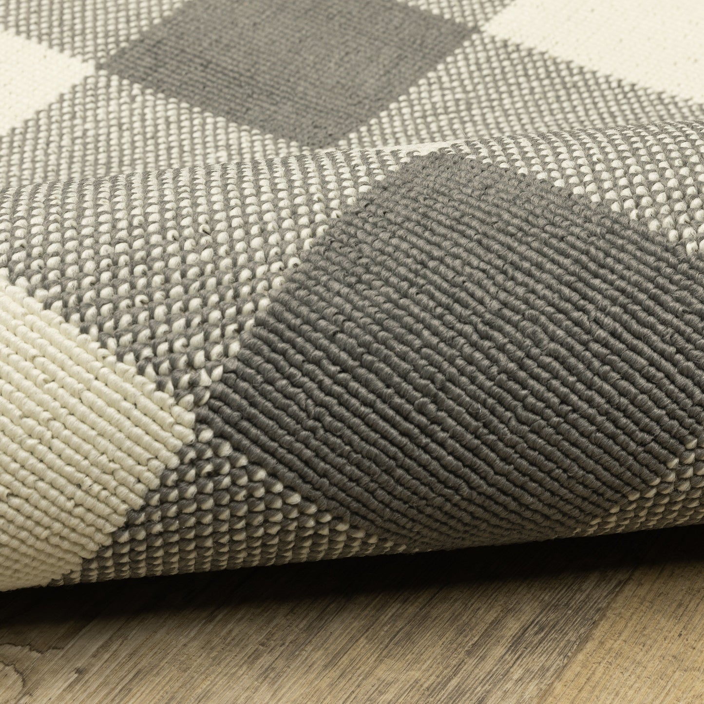 Tapis d'intérieur/extérieur à carreaux vichy de Malte de Vista Home