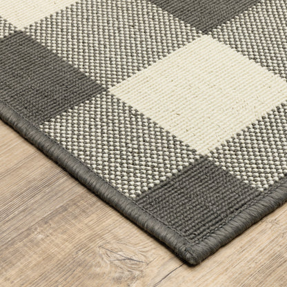 Tapis d'intérieur/extérieur à carreaux vichy de Malte de Vista Home