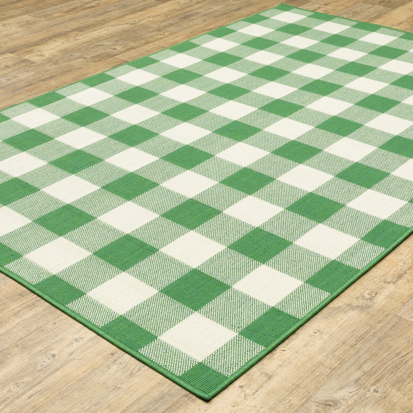 Tapis d'intérieur/extérieur à carreaux vichy de Malte de Vista Home