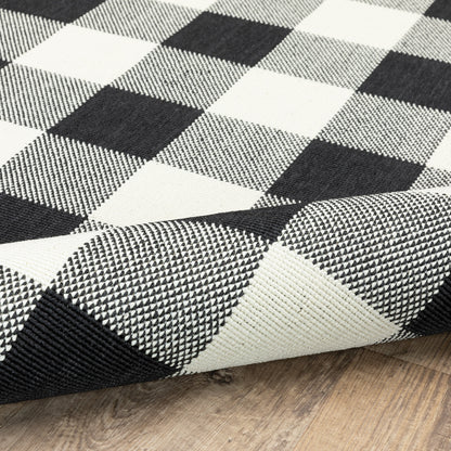 Tapis d'intérieur/extérieur à carreaux vichy de Malte de Vista Home