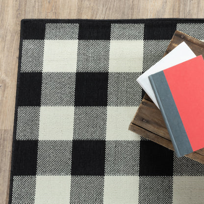 Tapis d'intérieur/extérieur à carreaux vichy de Malte de Vista Home
