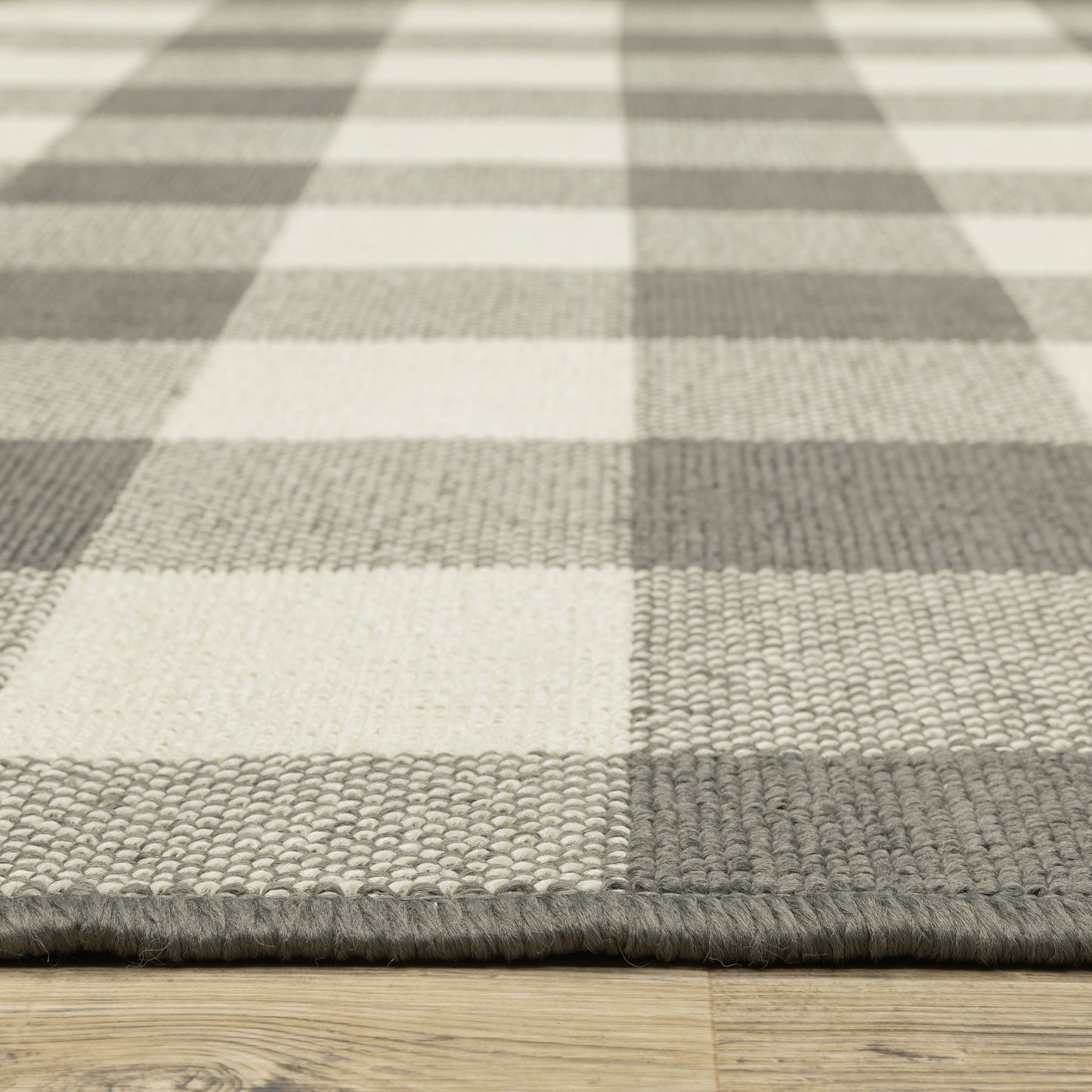 Tapis d'intérieur/extérieur à carreaux vichy de Malte de Vista Home