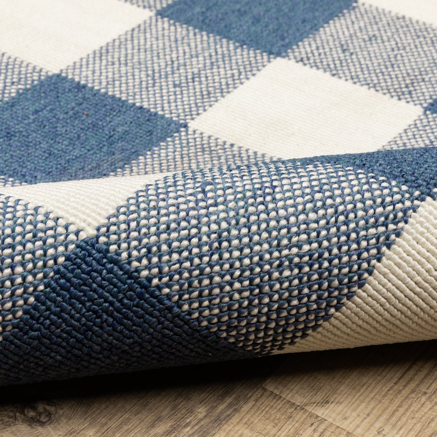 Tapis d'intérieur/extérieur à carreaux vichy de Malte de Vista Home