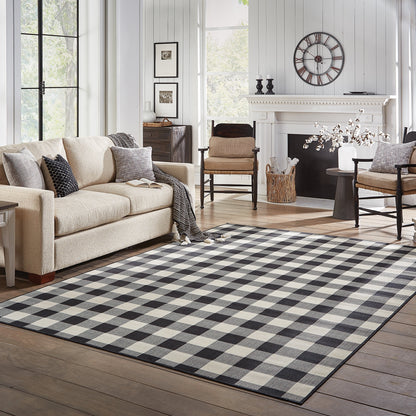 Tapis d'intérieur/extérieur à carreaux vichy de Malte de Vista Home