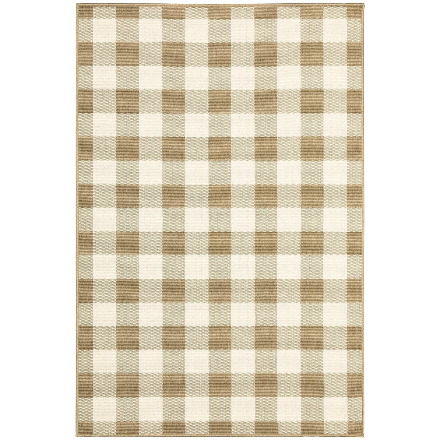 Tapis d'intérieur/extérieur à carreaux vichy de Malte de Vista Home