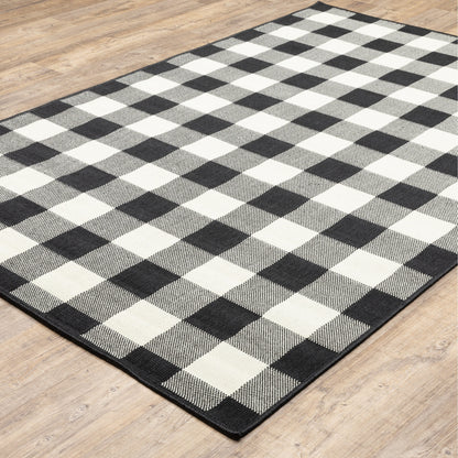 Tapis d'intérieur/extérieur à carreaux vichy de Malte de Vista Home