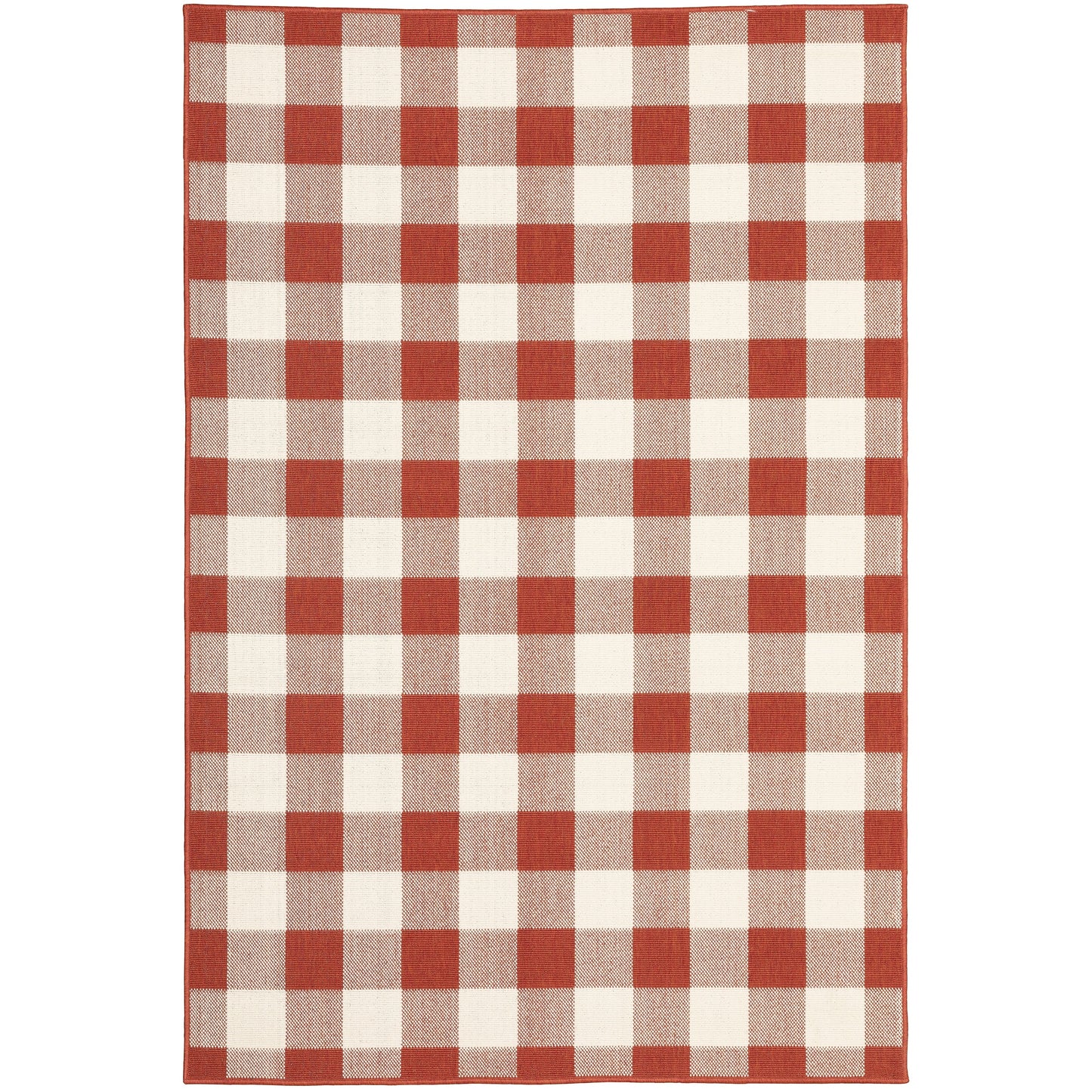 Tapis d'intérieur/extérieur à carreaux vichy de Malte de Vista Home