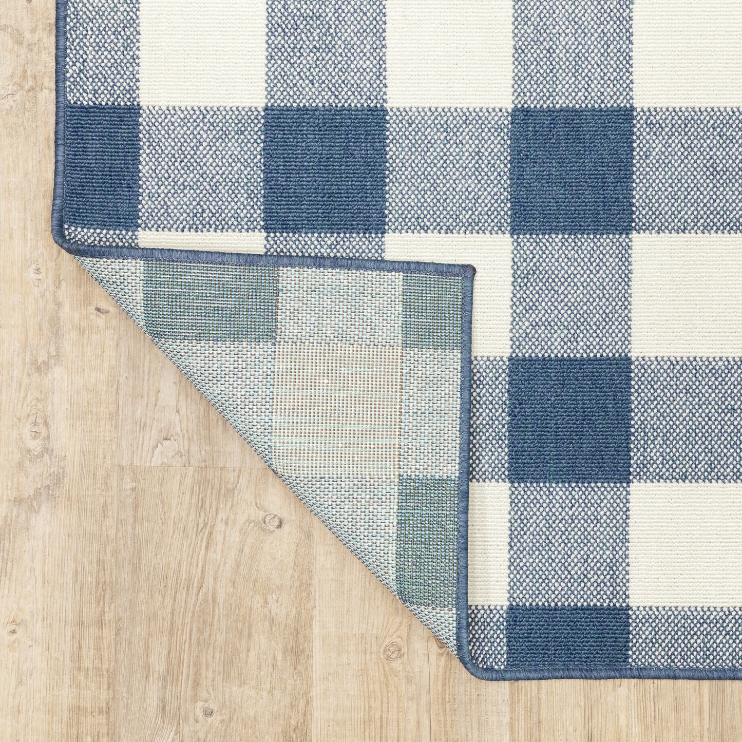 Tapis d'intérieur/extérieur à carreaux vichy de Malte de Vista Home