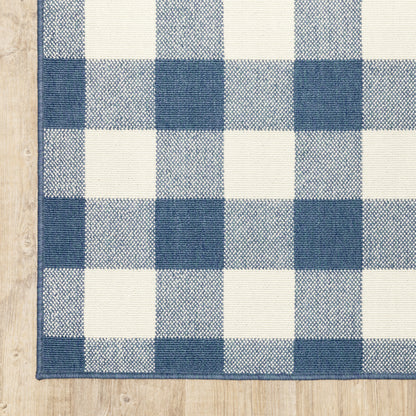 Tapis d'intérieur/extérieur à carreaux vichy de Malte de Vista Home