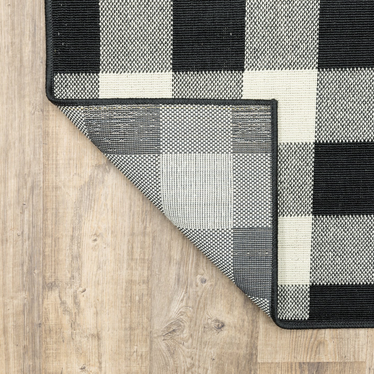 Tapis d'intérieur/extérieur à carreaux vichy de Malte de Vista Home