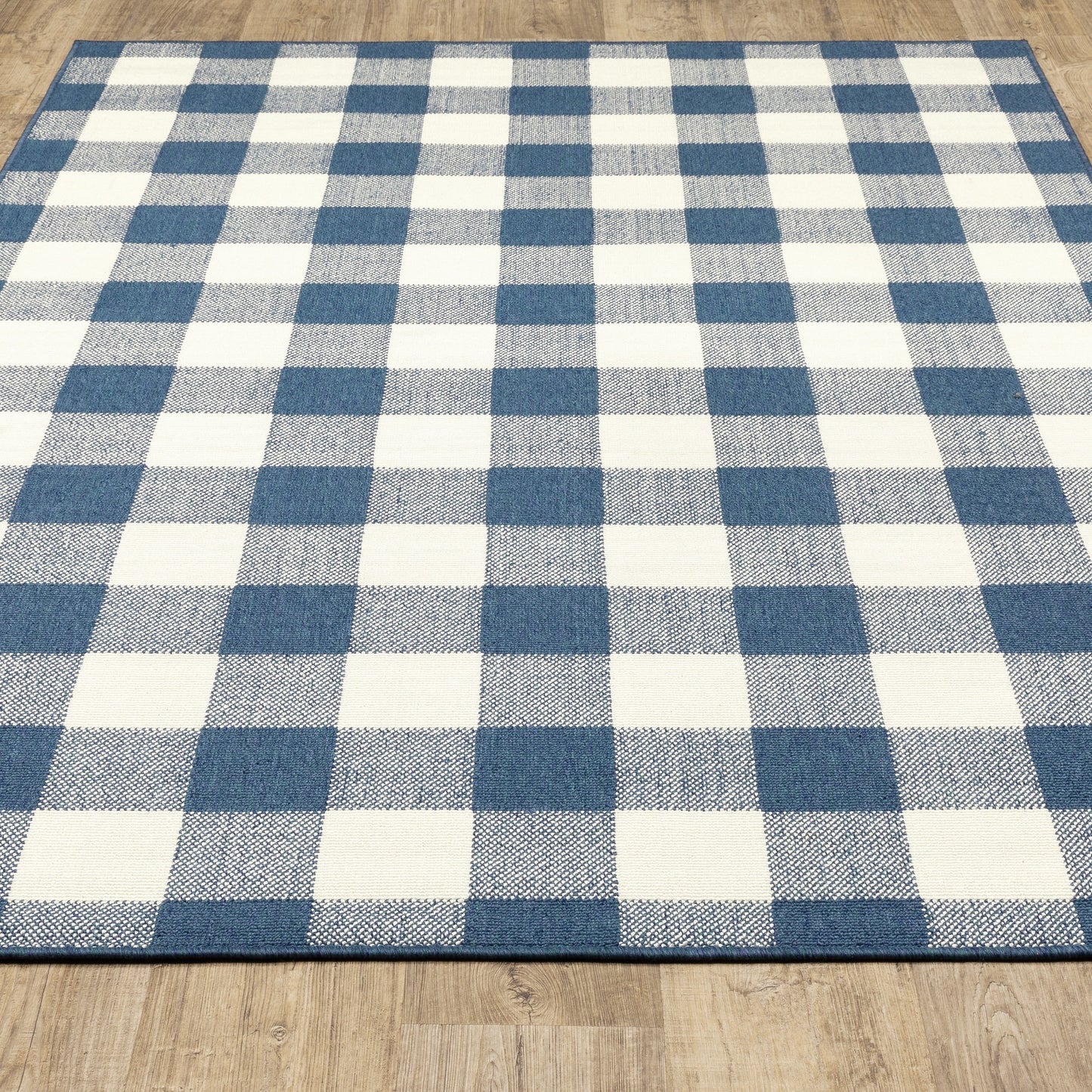 Tapis d'intérieur/extérieur à carreaux vichy de Malte de Vista Home