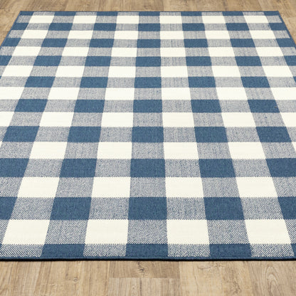 Tapis d'intérieur/extérieur à carreaux vichy de Malte de Vista Home
