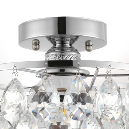 Petit plafonnier en cristal WINGBO, mini-plafonnier semi-encastré... - N/A