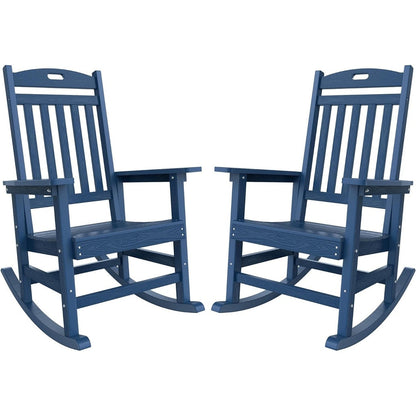 Chaise à bascule d'extérieur toutes saisons WINSOON, lot de 2
