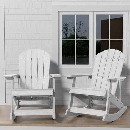 Chaise à bascule d'extérieur toutes saisons WINSOON, lot de 2