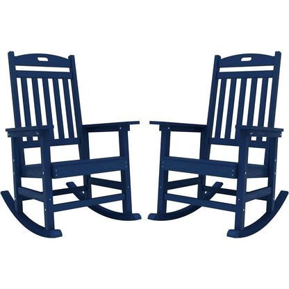 Chaise à bascule d'extérieur toutes saisons WINSOON, lot de 2