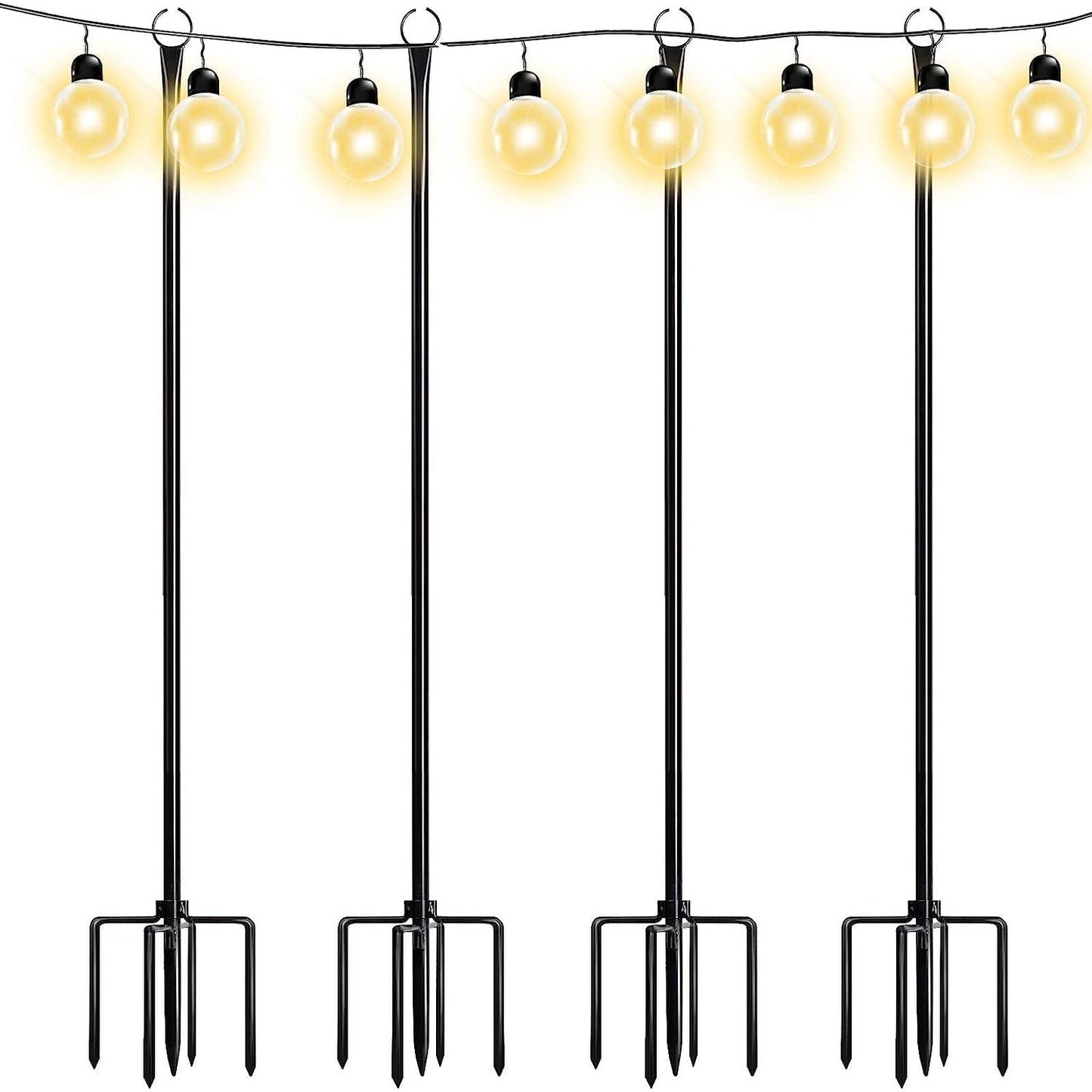 Guirlande lumineuse WaLensee de 2,9 m avec crochet pour suspendre des guirlandes lumineuses pour jardin, fête, terrasse, Noël, mariage