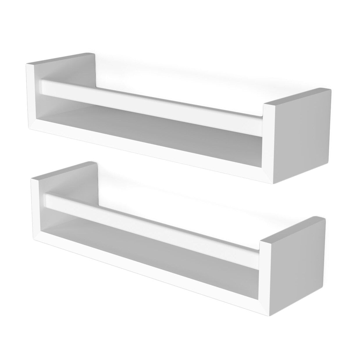 Étagères murales pour enfants Wallniture Elba, rangement pour jouets et bibliothèque en bois, lot de 2 - N/A