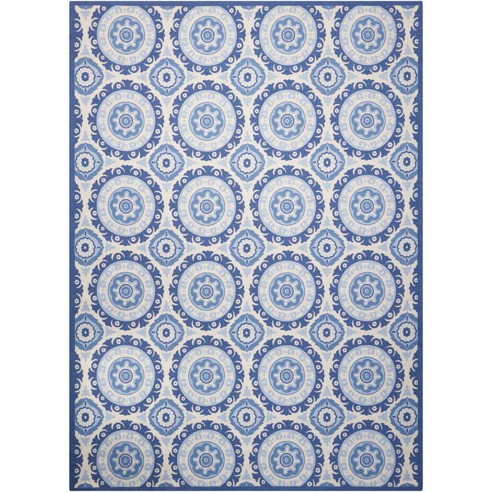 Tapis médaillon bohème d'intérieur et d'extérieur Waverly Sun N' Shade