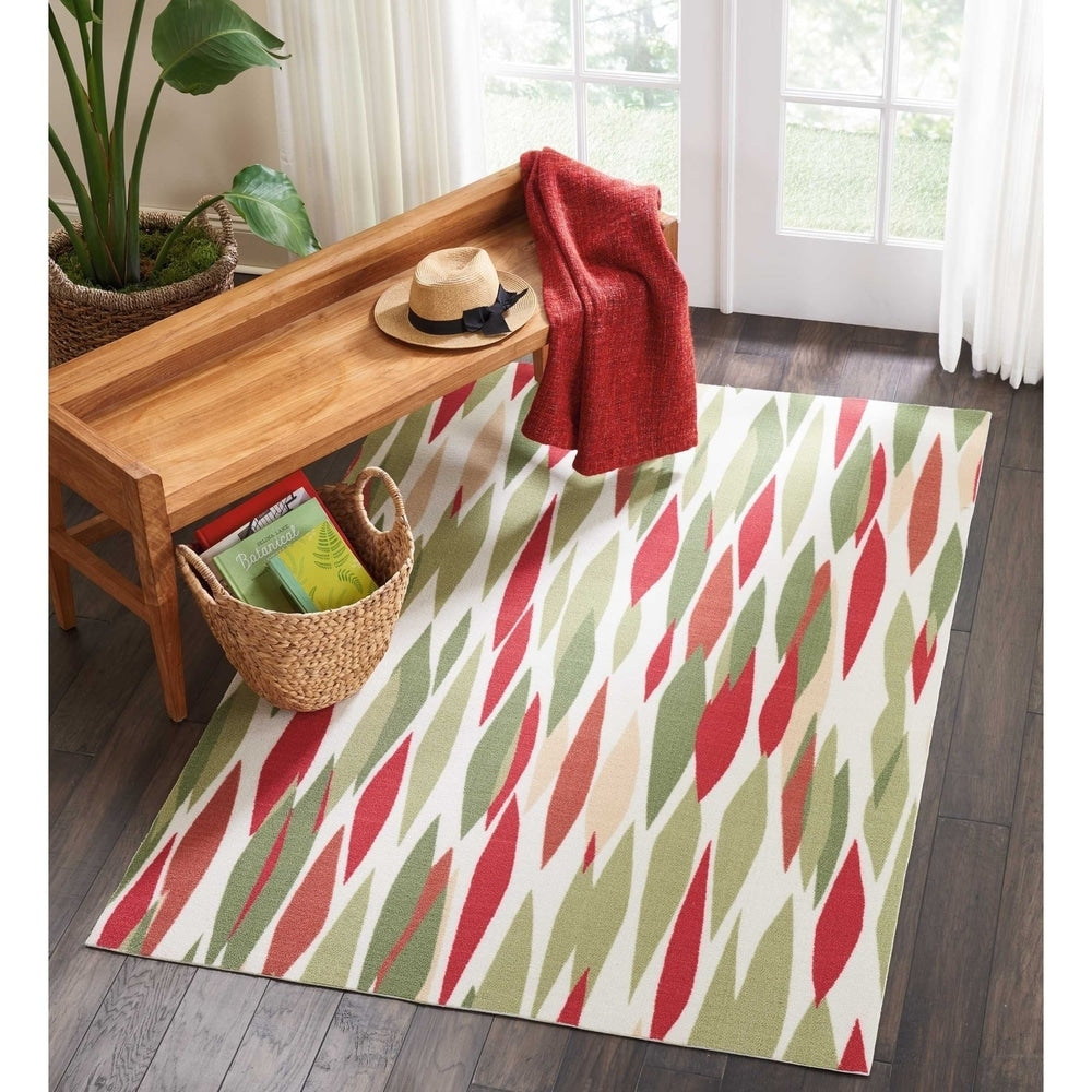 Tapis d'intérieur et d'extérieur moderne et abstrait Waverly Sun N' Shade