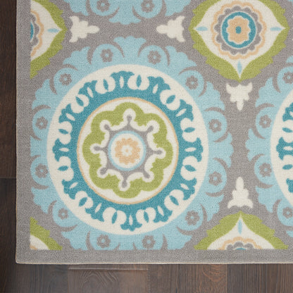 Tapis médaillon bohème d'intérieur et d'extérieur Waverly Sun N' Shade