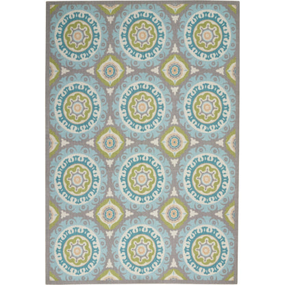 Tapis médaillon bohème d'intérieur et d'extérieur Waverly Sun N' Shade