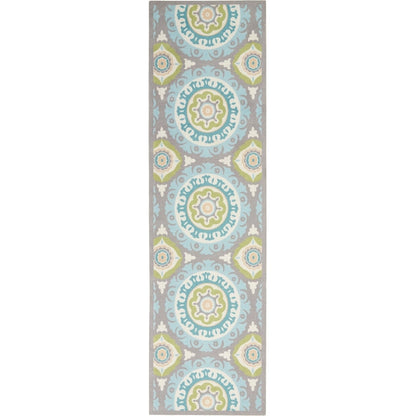 Tapis médaillon bohème d'intérieur et d'extérieur Waverly Sun N' Shade