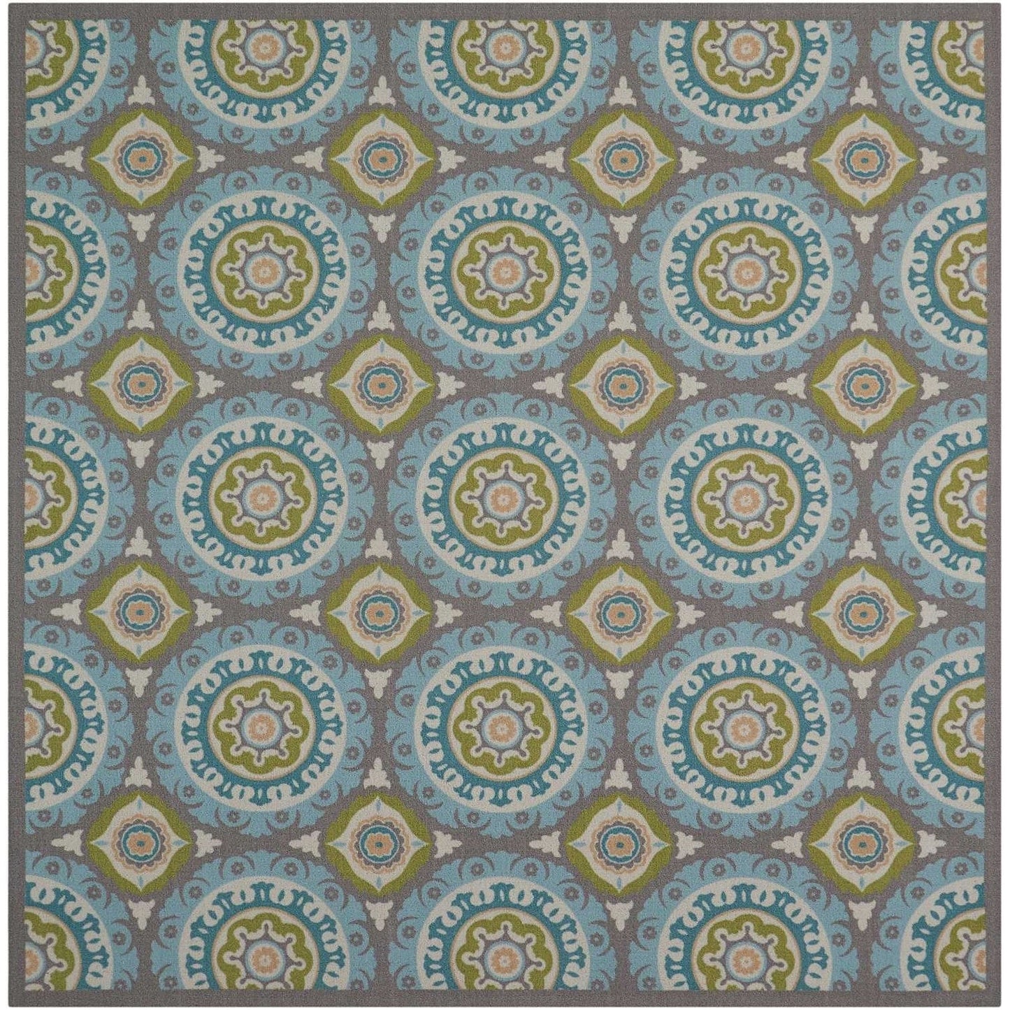 Tapis médaillon bohème d'intérieur et d'extérieur Waverly Sun N' Shade