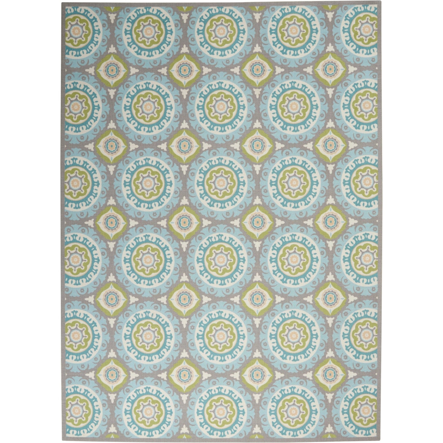Tapis médaillon bohème d'intérieur et d'extérieur Waverly Sun N' Shade