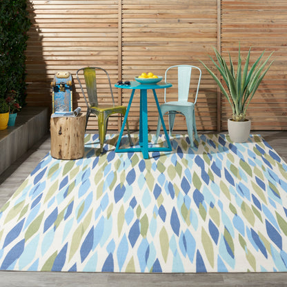 Tapis d'intérieur et d'extérieur moderne et abstrait Waverly Sun N' Shade
