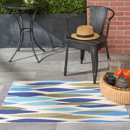 Tapis d'intérieur et d'extérieur moderne et abstrait Waverly Sun N' Shade