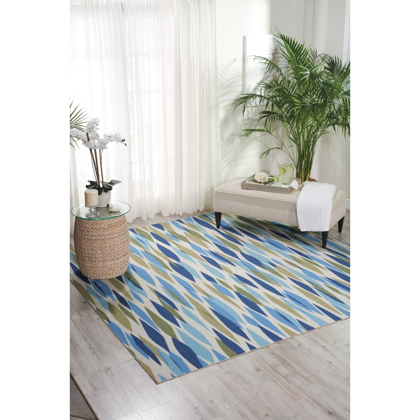 Tapis d'intérieur et d'extérieur moderne et abstrait Waverly Sun N' Shade