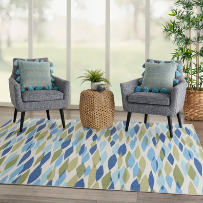 Tapis d'intérieur et d'extérieur moderne et abstrait Waverly Sun N' Shade