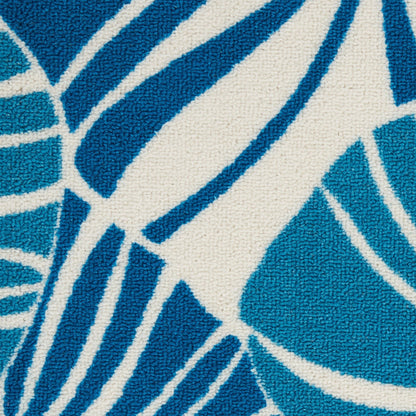 Tapis d'intérieur/extérieur moderne botanique Waverly Sun N' Shade