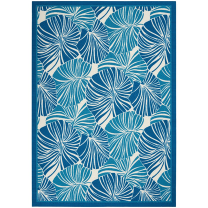Tapis d'intérieur/extérieur moderne botanique Waverly Sun N' Shade