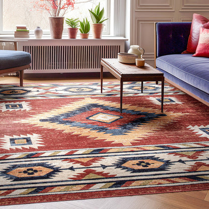Tapis tribal du sud-ouest de Tulsa Lea bien tissé