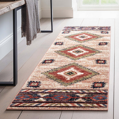 Tapis tribal du sud-ouest de Tulsa Lea bien tissé