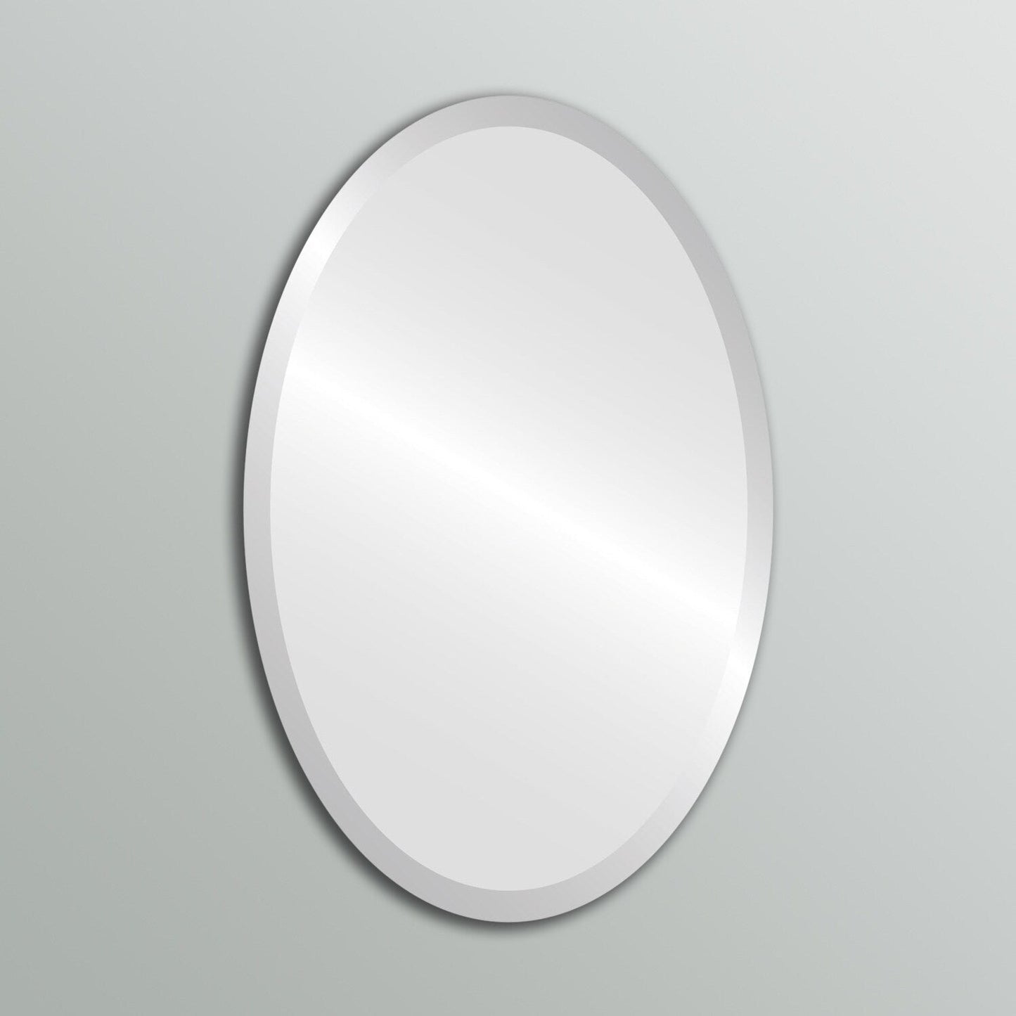 Miroir biseauté ovale sans cadre Wells