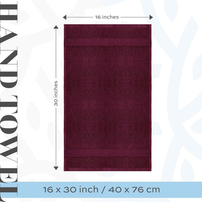 Serviettes de toilette classiques blanches en coton de luxe 16 x 30 cm - Lot de 6