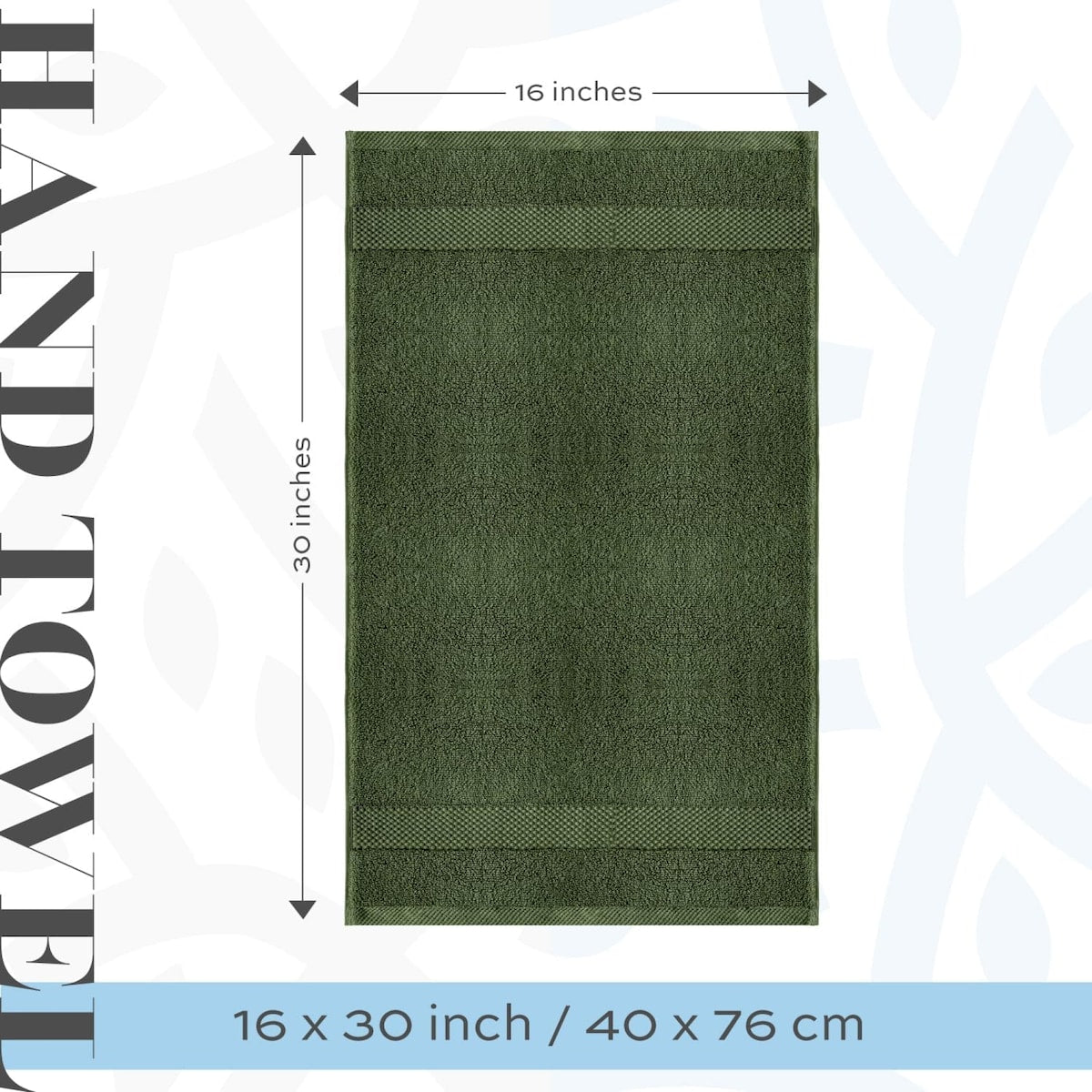 Serviettes de toilette classiques blanches en coton de luxe 16 x 30 cm - Lot de 6