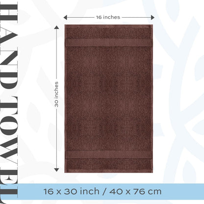 Serviettes de toilette classiques blanches en coton de luxe 16 x 30 cm - Lot de 6
