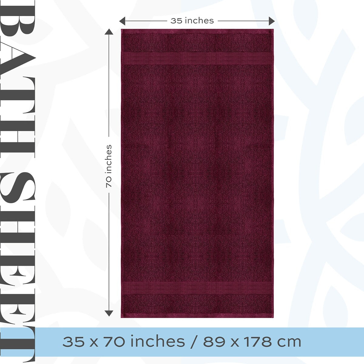 Drap de bain surdimensionné en coton blanc classique de luxe 35 x 70 cm - Lot de 2